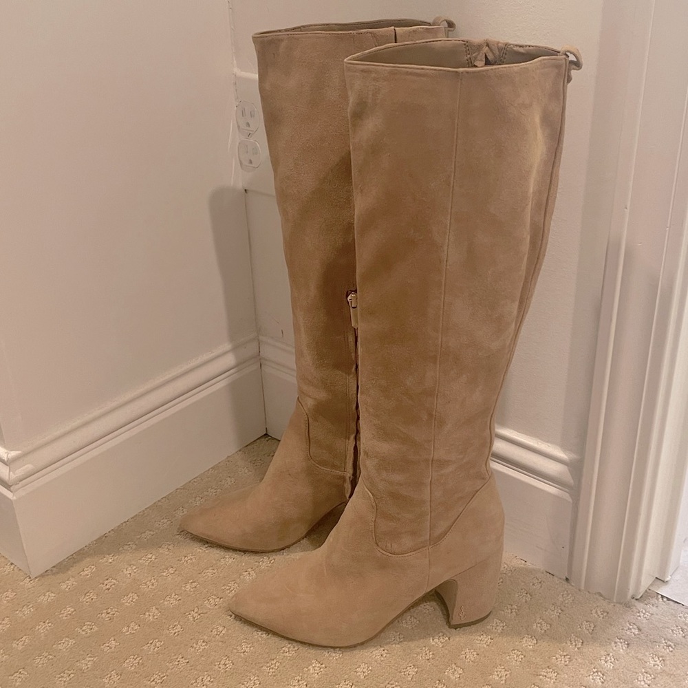 Sam Edelman Tall Suede Boots size 7.5